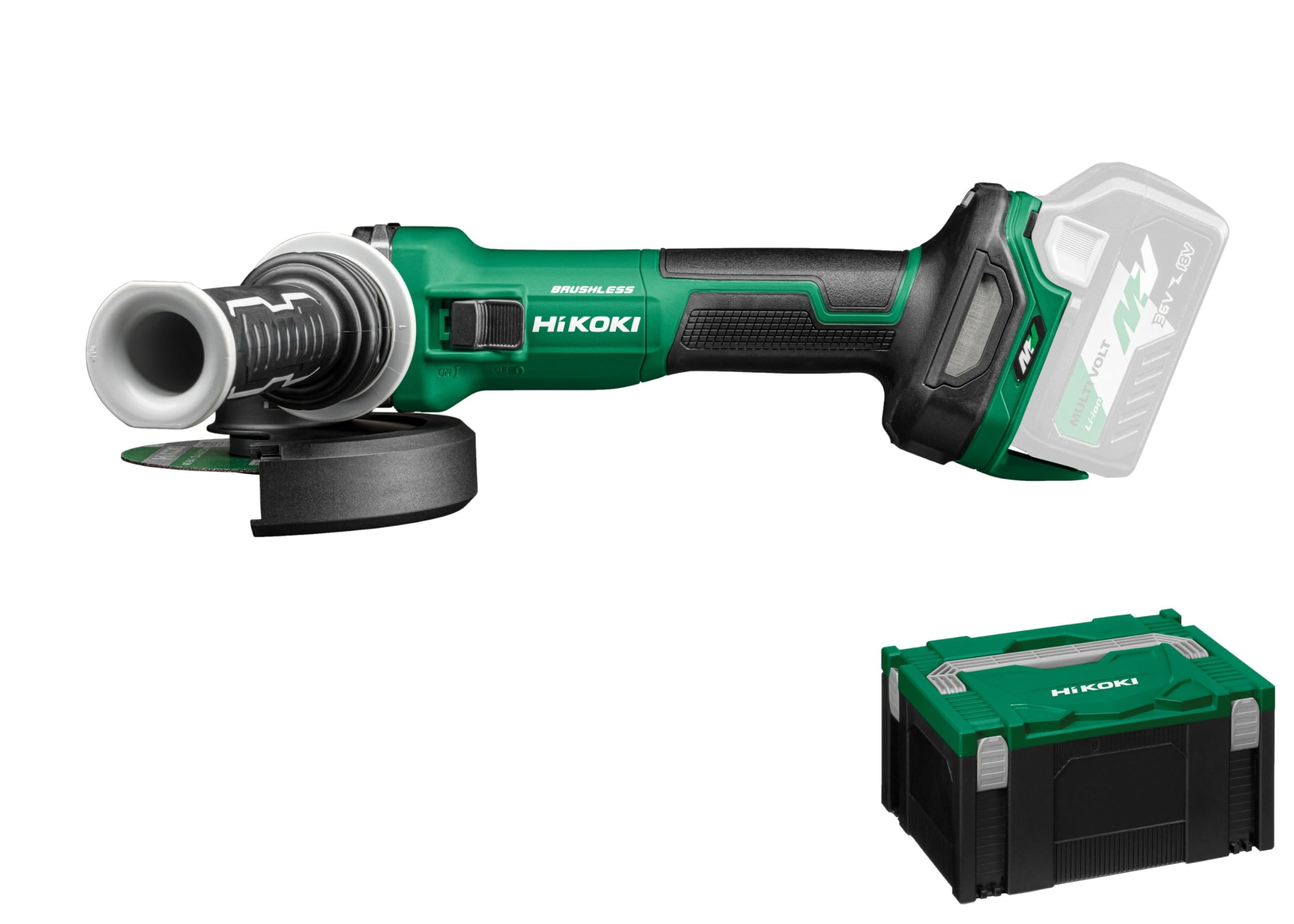 Hikoki 36V Cordless Disc Angle Grinder Machine, 125 mm Size